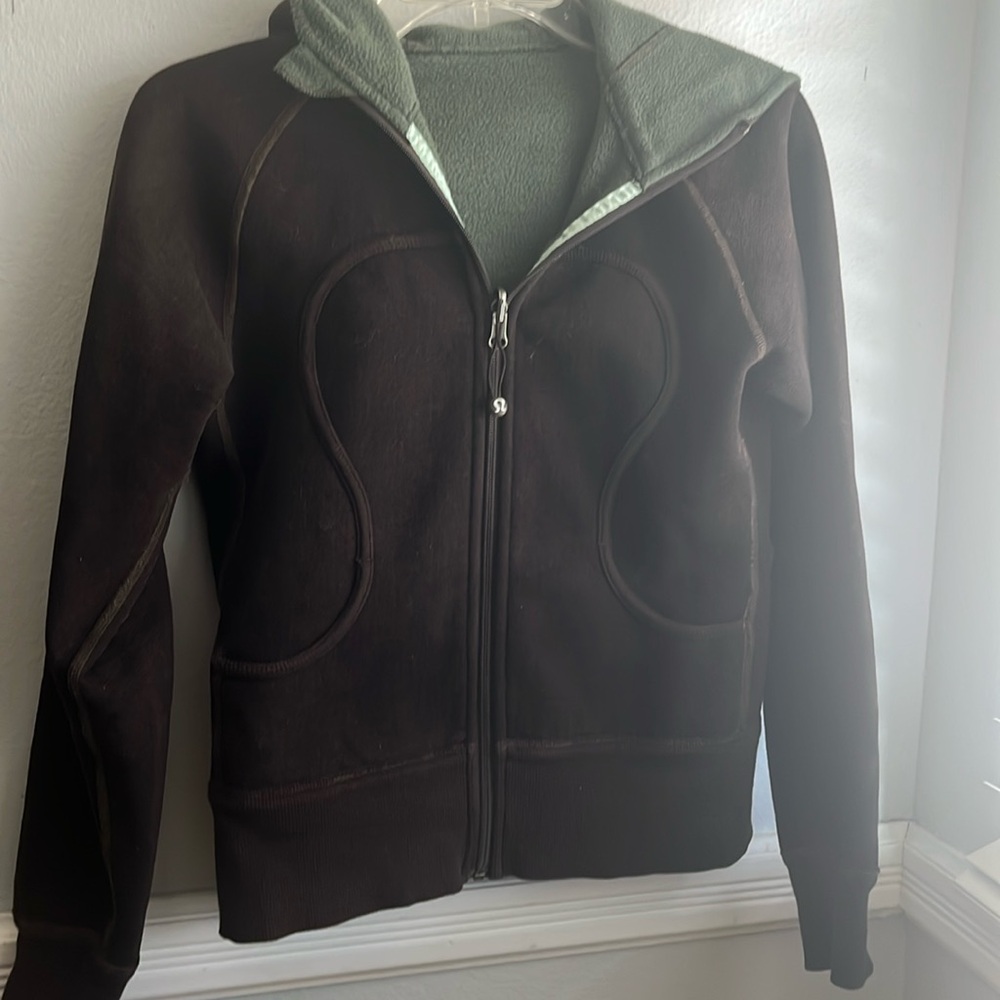 lululemon athletica Brown Jacket with Green Lining